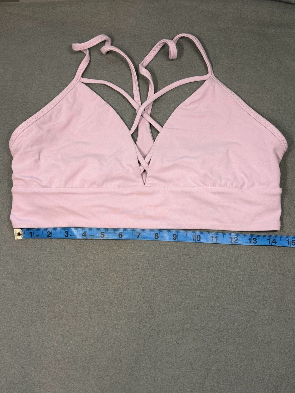 Lululemon Baby Pink Strappy Bralette size 12 - Women’s Intimates